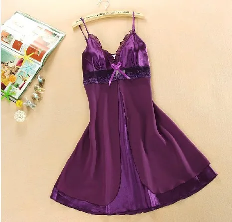 

A Generation of Fat Silk-like Lace Strap Sexy Home Service Chiffon Mesh Lingerie you da ma Can OEM