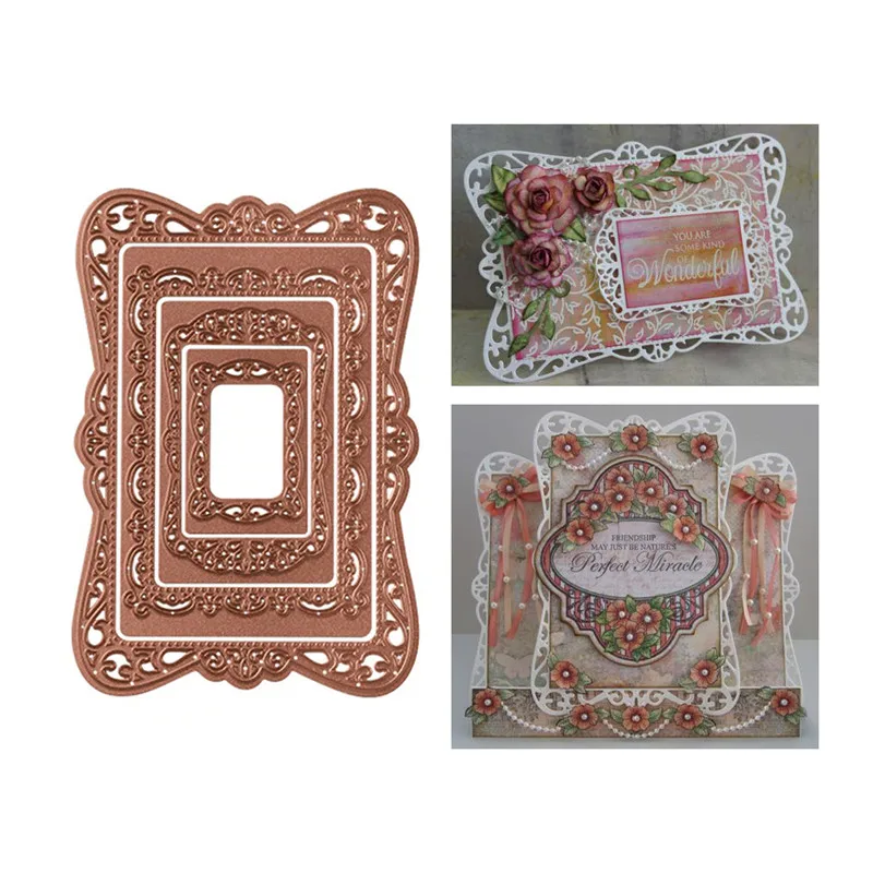 

GJCrafts Lace Dies Metal Cutting Dies Scrapbooking for Card Making DIY Embossing Cuts Dies New Dies for 2019 Pattern Border