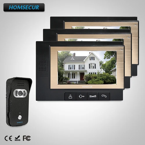 

HOMSECUR 7" Hands-free Video Door Entry Security Intercom+LCD Color Screen : TC021-B Camera+TM702-B
