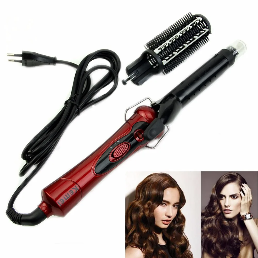 

Steam Curling Brush Attachment Iron add Fast Heater Wave Waver