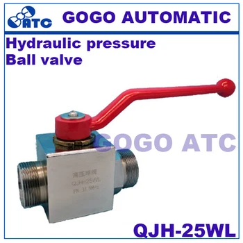 

High quality hydraulic pressure ball valve QJH-25WL M42*2 male thread carbon steel high pressure ball stop valve