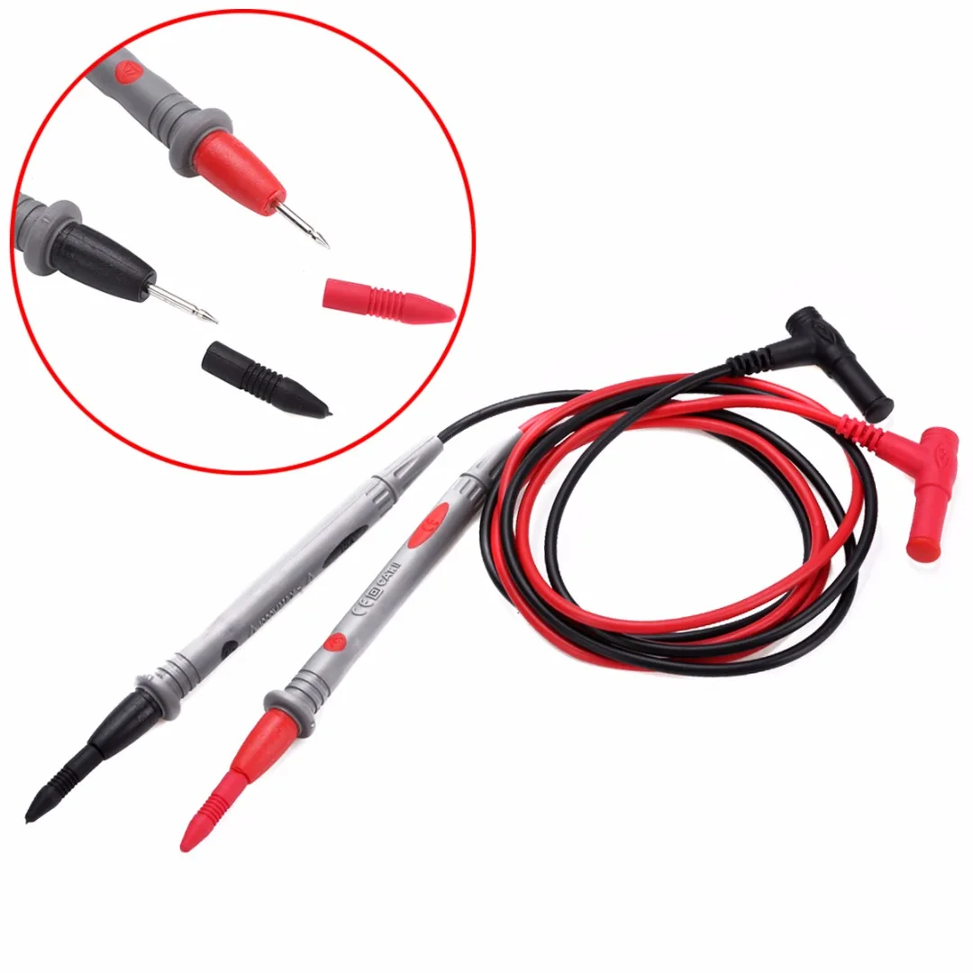 2 шт. 10A мультиметр тестовый зонд контактный провод ручка кабель красный черный для SMT SMD PCB тест ing