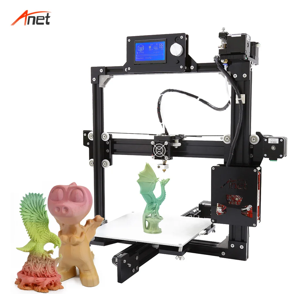 Anet A2 Самая низкая цена 3D принтер машина простая сборка DIY оригинальный
