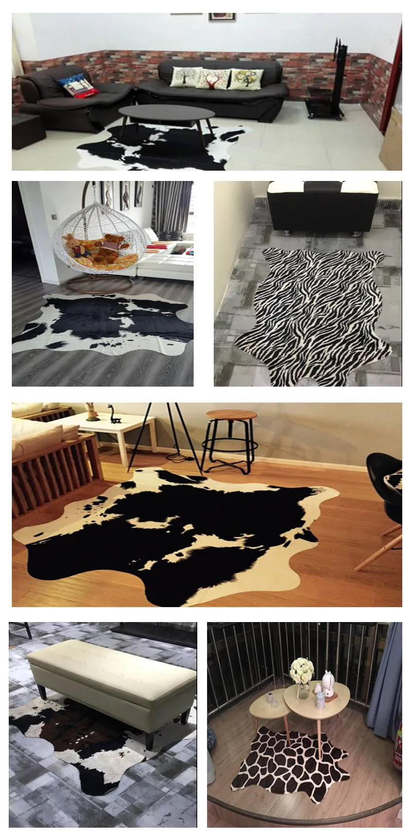 Perfect Wholesale 110*75cm  Antislip residential Parlor carpet Creative  Bedroom  living room drawing room footcloth 7