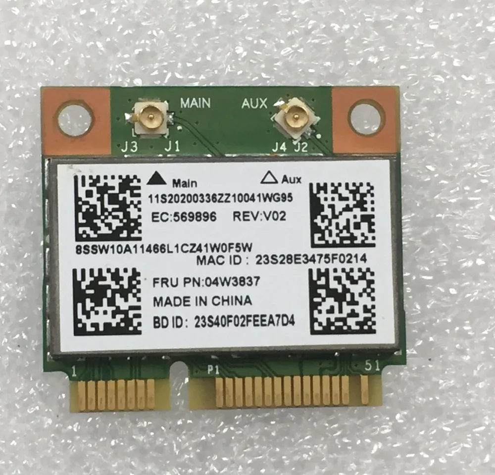 BCM43142 802.11bgn + BT4.0 콤보 카드 레노버 card game