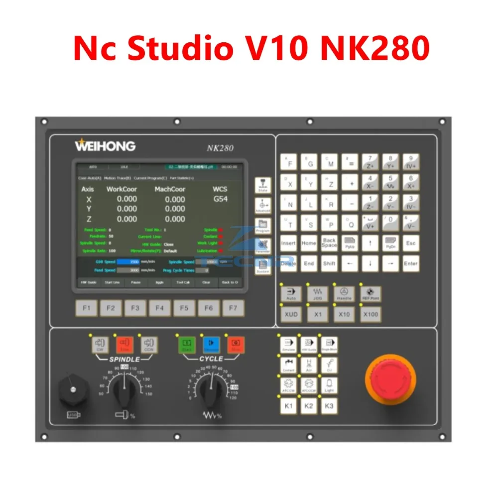 WEIHONG NC studio NK260 NK280 NK280B программное обеспечение NC studio V10 3 4 5 осевая интегрированная система чпу для гравировального станка с ЧПУ