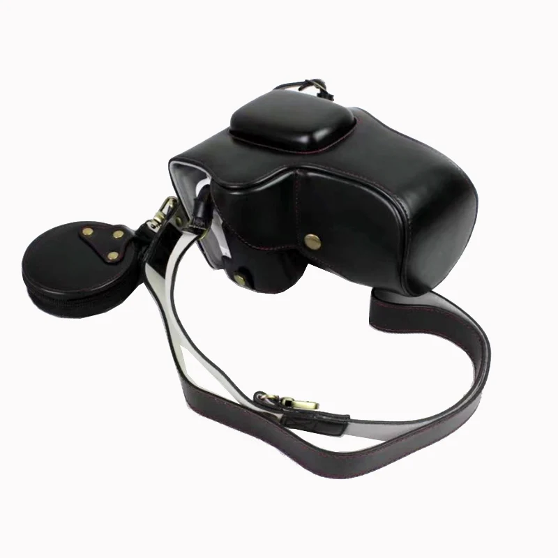 PU Leather Carrying Camera Battery Case Memory Card Protective Cover Storage Bag