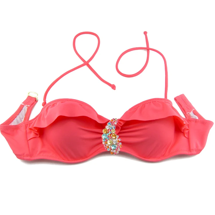 

Women' Swimwear Bikinis 2019 Diamond Crystal Swimsuit Padded Bathing Suit Push-up Underwire Mixer Matches
