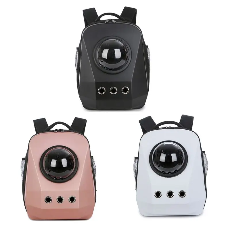 

Pet Cat Backpack Space Capsule Astronaut Carrier Breathable Transparent Window for Dog Puppy Outdoor Travel