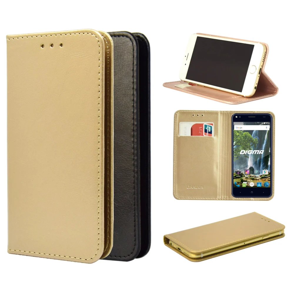

LIHAIJUN Luxury Book Wallet PU Leather Flip Case Stand Card Holder Case Cover For Digma VOX E502 4G