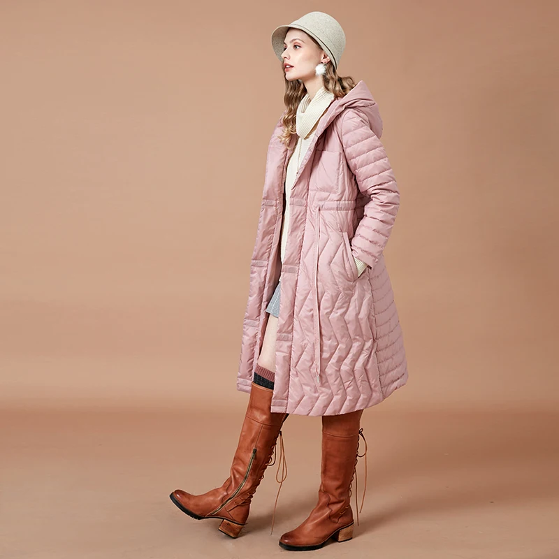 Manteau Manteaux Femmes De Bas Rose Qualité Long 2018 Chaud Le Vers D'hiver Haute Artka Parkas Veste Capuchon Blanc Vêtements Yk10088d 90 Mode À EHzWwq