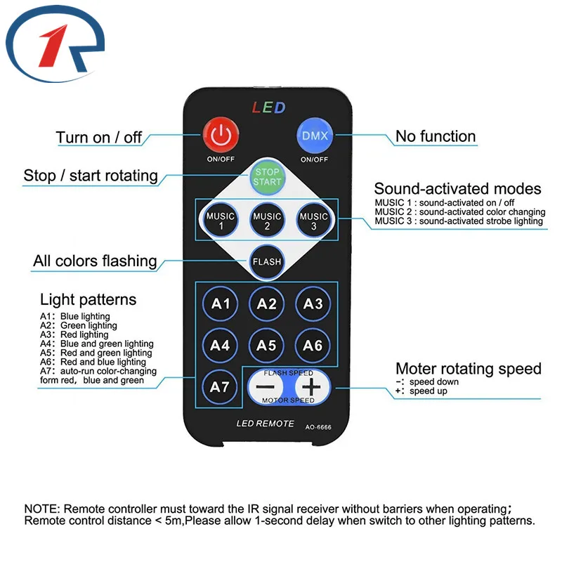 ZjRight Remote Crystal Rotat Ball LED Stage Light KTV bar dancing kids birthday gift Holiday dj Xmas party led lights decoration ZjRight Remote Crystal Rotat Ball LED Stage Light KTV bar dancing kids birthday gift Holiday dj Xmas party led lights decoration