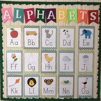 

26Pcs/Set English Alphabet 26 Letter Wall Writing Card A4 Big Card Early Educational Toys For Children Kids Gifts Teaching Aids