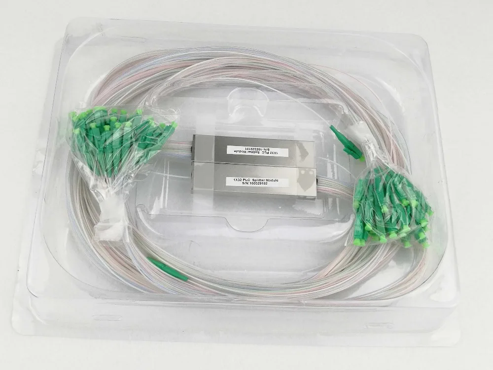 1 до 32 мини Splitter 1x32 SM SC APC PLC волокно Splitter Пигтейл-оптический разветвитель 1310nm 1550nm 0,5 М 9 мм волокна косичку