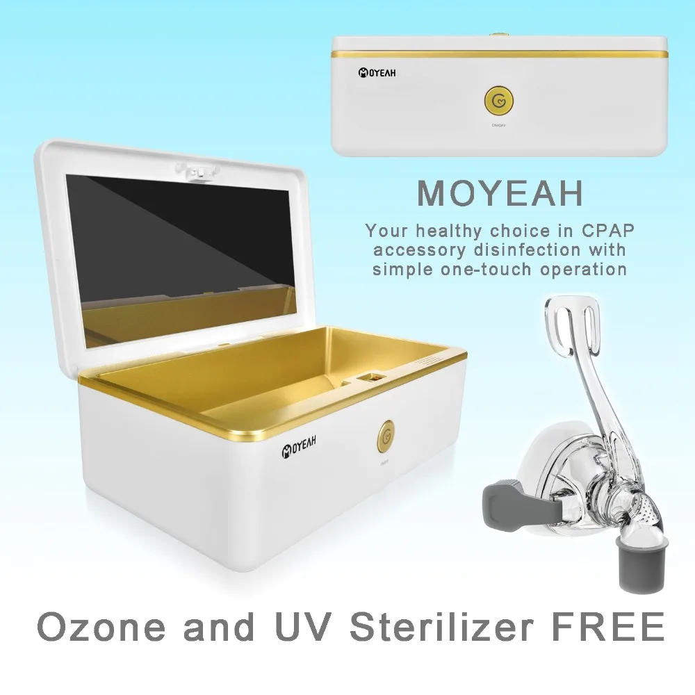 MOYEAH CPAP очиститель и дезинфицирующее средство Cpap чистящие материалы Озон бесплатно УФ для маска реер и воздушные трубки машина с назальная маска