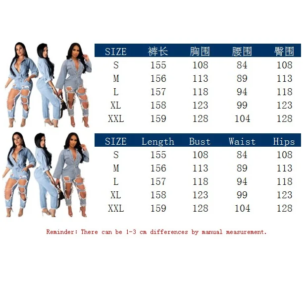 Женские джинсовые комбинезоны 2019 летние рваные модные джинсы комбинезон женские Комбинезоны Плюс Размер Летняя одежда украшение на