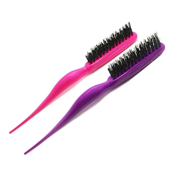 

Plastic Combs Pro Salon Black Hair Brushes Comb Slim Line Hairdressing Teasing Combing Brush Styling Tools