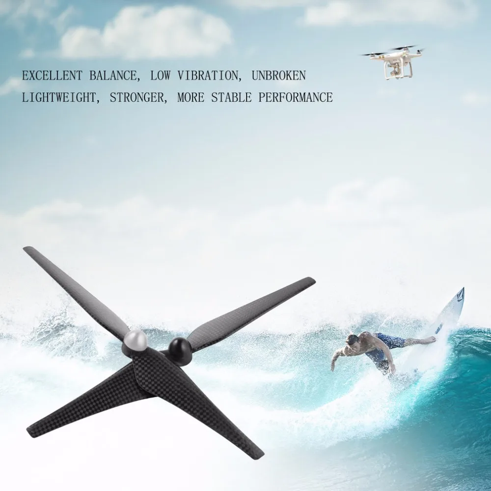 Пропеллеры из 9443 углеродного волокна для дрона DJI Phantom 2 Vision самофиксирующийся