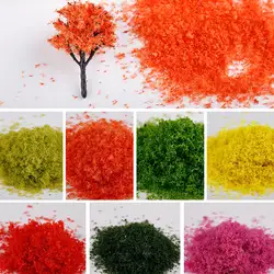 Новый 1 шт. 30 г многоцветные листья Листва для модели Деревья Хо железная дорога миниатюрный пейзаж DIY Wargame хедж диорама