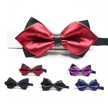 Высококачественная ручная упаковка на заказ мужской галстук-бабочка для смокинга для важных обедов