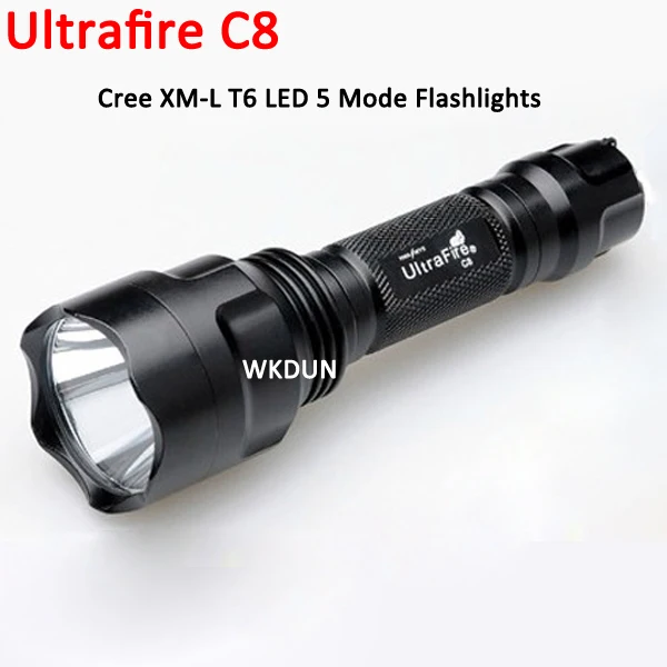 Оптовая продажа Водонепроницаемый C8 Cree XML XM L T6 1000 люмен 5 режимов (Hi мне подол