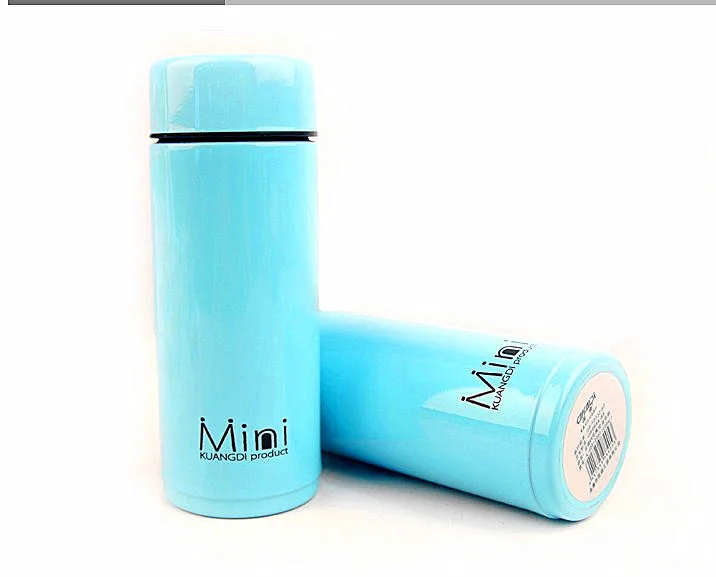MINI 200ML Stainless Steel Thermos bottle Pink and Blue color Top qualitysteel thermos bottles