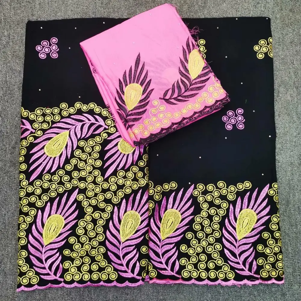 

Hotselling swiss voile lace fabric 5+2yards african cotton lace fabric for women party dress comfortable lace fashion A32JUN071
