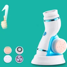 Многофункциональная электрическая щетка для очищения лица с питанием для лица, массажер для лица, инструменты для ухода за кожей, инструмент для красоты, сменная щетка для головы