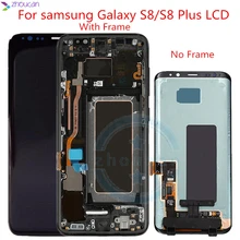 Для samsung S8 lcd с заменой рамки для samsung Galaxy S8 Plus lcd G955 S8 G950 G950F Дисплей lcd сенсорный экран дигитайзер