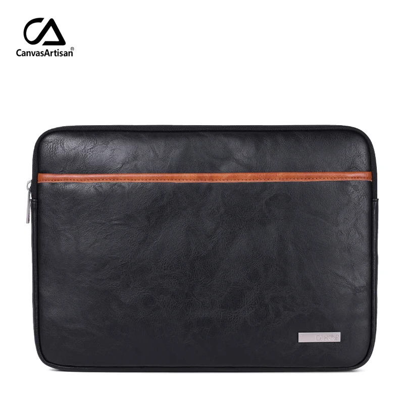 

PU Leather Laptop Bags Sleeve Notebook Case for DELL HP Lenovo 13 14 15 15.6 inch Laptop Cover for Macbook Retina Pro zipper bag