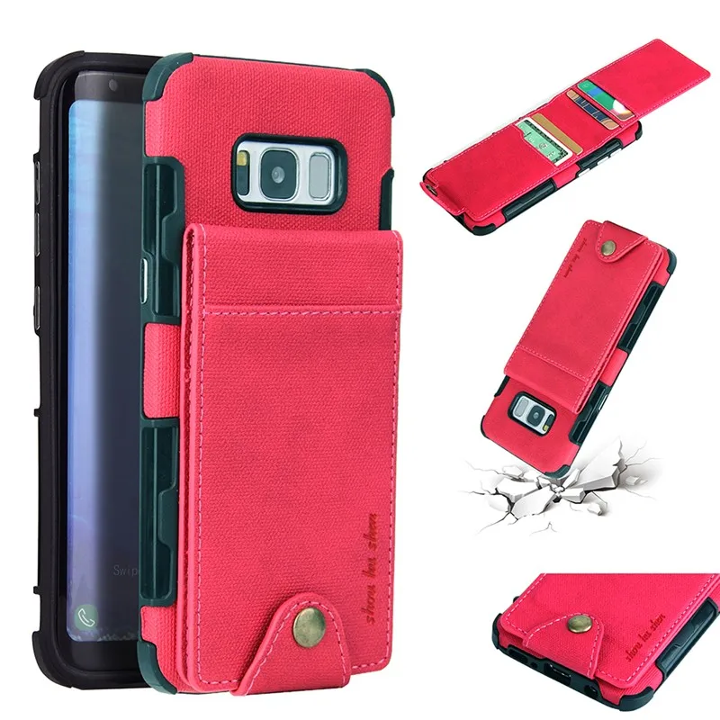 

Luxury Cloth Case For Samsung Galaxy S8 S9 Plus Note 9 Wallet Card Slot Cover For Galaxy Note 8 A3 A5 A7 2017 A8 2018 Case Coque