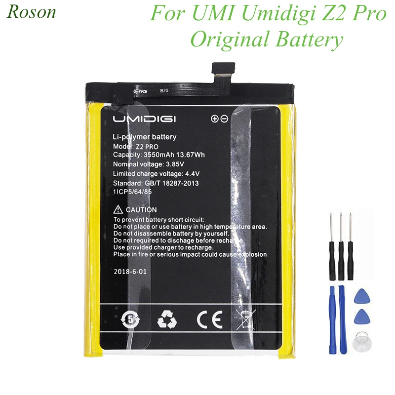 Аккумулятор Roson для UMI Umidigi Z2 Pro 3550 мАч 100% Новые запасные части аксессуары телефона