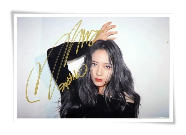 F(x) FX Krystal с автографом фото Изображение 4*6 дюймов новый корейский Бесплатная