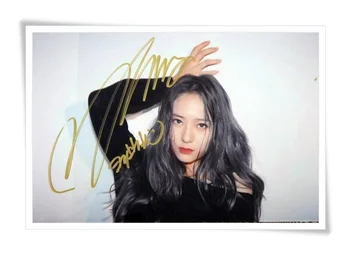 

F(x) FX Krystal Autographed with pen photo picture 4*6inches new korean freeshipping 11.2016 01