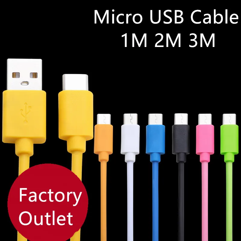 

Micro USB Cable 1m 2m 3m Fast Charging Charger Microusb Cable For Samsung Xiaomi HTC LG Android Mobile Phone Tablets Wire Cord