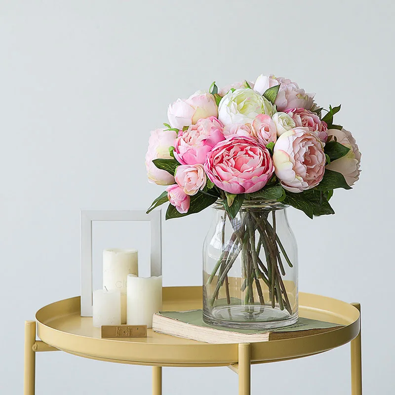 artificial flowers peony bouquet  (14)