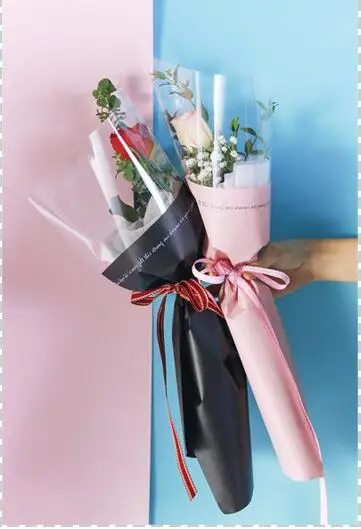 Прозрачная Свадебная сумка для цветов розы, 20 шт., подарочная упаковка для цветов, подарочная упаковка, товары для дня рождения, Декор