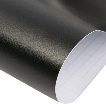 

30cm*100cm Sticker Fashion 12" x 40" Skin Interior Black Car Grain Leather PVC