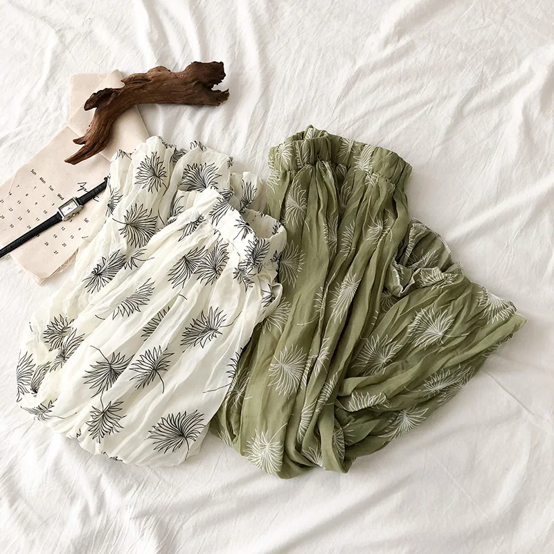 Женская плиссированная юбка с принтом; сезон весна-лето года; новые женские офисные женские юбки в стиле ампир