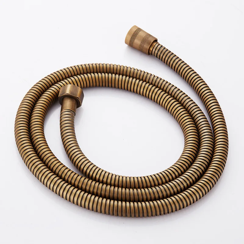 Antique Bronze 304 Stainless Steel Flexible Plumbing Hose Tube High Quailty 1.5m Shower Set