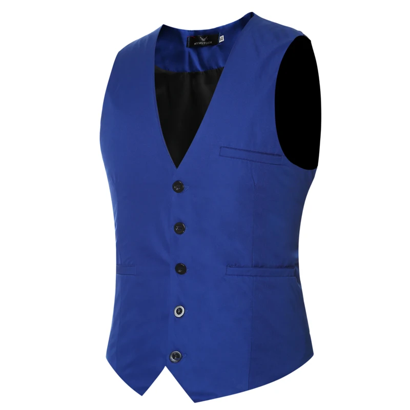 

2016 Hot 9 Colors Men Suit Vest Formal Top Male Bussiness Suit Vest Men Hombre Custom Made Vest Man Plus Size M-6XL