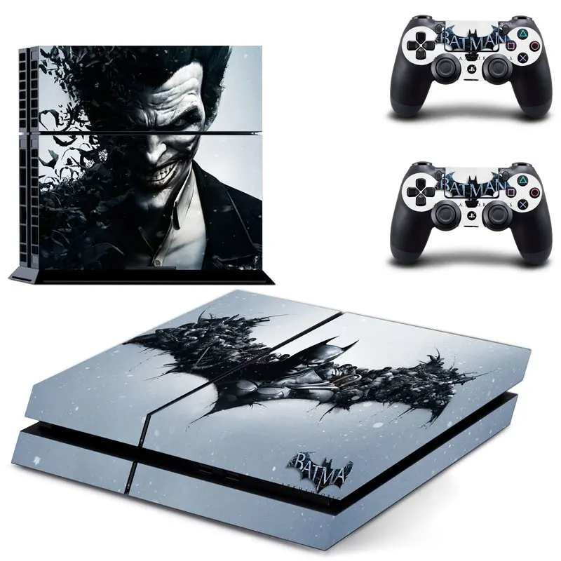 

DC Batman and Joker PS4 Skin Sticker Decal for Sony PlayStation 4 Console and 2 Controller Skin PS4 Sticker Vinyl Accessory