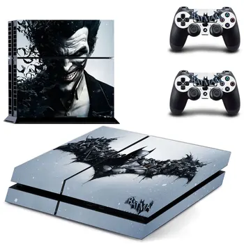 

DC Batman and Joker PS4 Skin Sticker Decal for Sony PlayStation 4 Console and 2 Controller Skin PS4 Sticker Vinyl Accessory