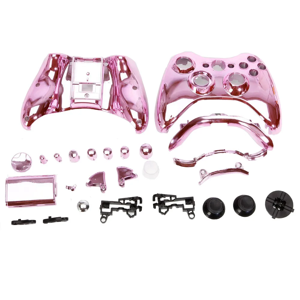 

Pink Full Controller Shell Case Housing for Microsoft Xbox 360 Wireless Controller