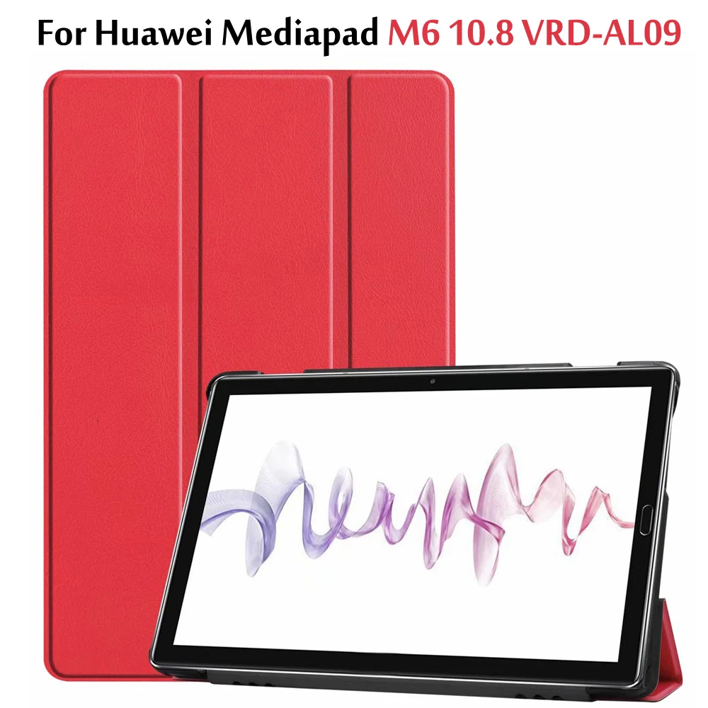 Чехол для huawei Mediapad M6 10,8 чехол 2019/M6 Pro 10,8 VRD-AL09 Смарт Тонкий кожаный магнитный складной Стенд чехол Funda