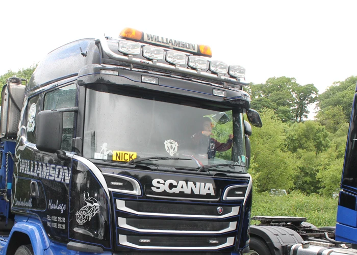 1: 14 procrastination Scania R470 R620 светодиодный фары высокие потолки Owada модель LESU|Детали и