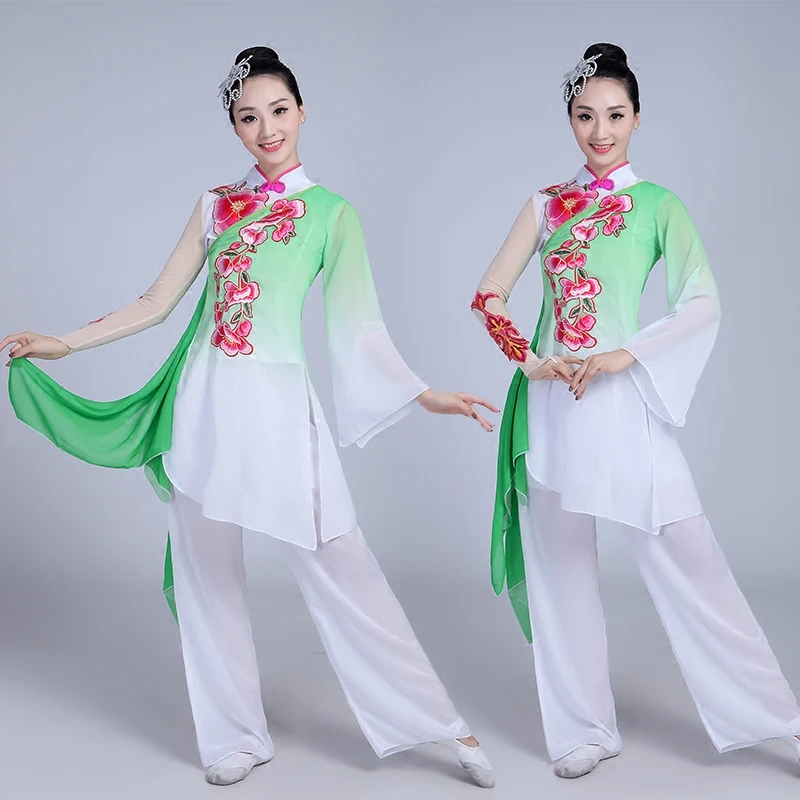 Китайский костюм Hanfu стиль национальные танцевальные костюмы рукава танцевальные классические танцевальные костюмы