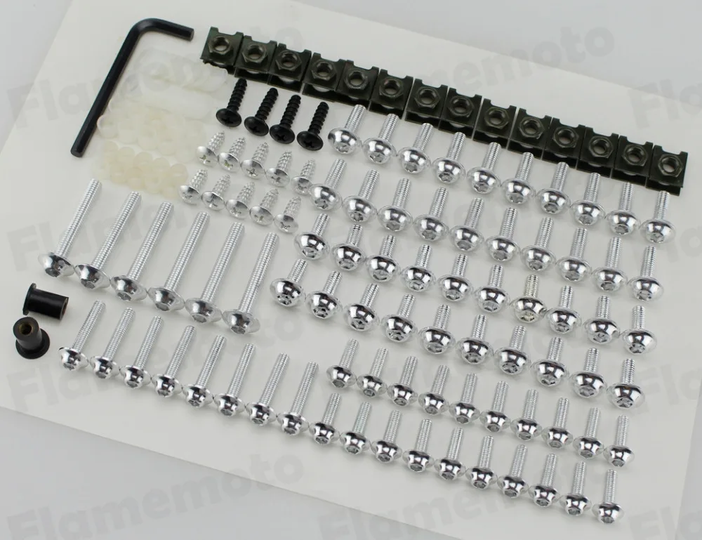 

Aluminum Fairing Bolts Kit Fastener Clips Screws for Honda Yamaha Suzuki Kawasaki Motorcycle Sportbike