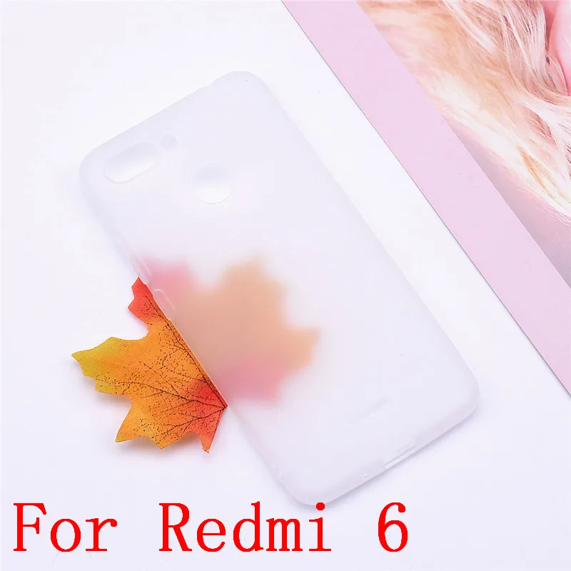 Transparent white Мягкий силиконовый чехол для xiaomi redmi 6, чехол из ТПУ для задней панели телефона, чехол s для xiaomi redmi 6 redmi 6, чехол для xiaomi redmi 6, чехлы - Цвет: Transparent white