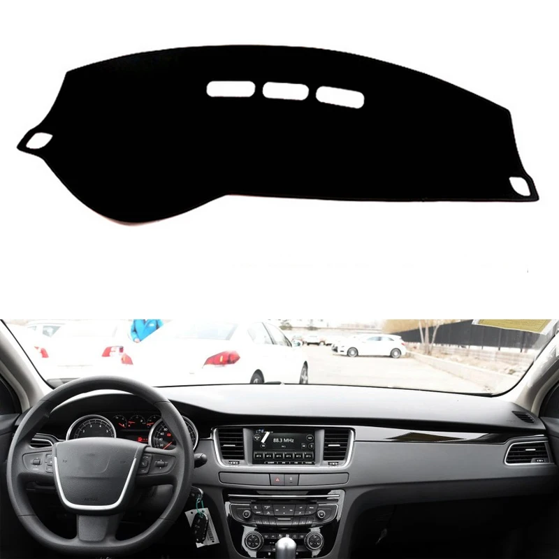 Для peugeot 508 2011 2012 2013 нескользящая Нижняя крышка приборной панели автомобиля Переводные картинки наклейки для автомобиля Аксессуары для салона автомобиля